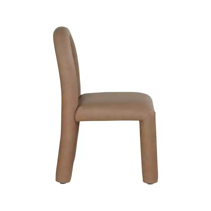 Sedia da pranzo Amari in pelle vegana, set da 2