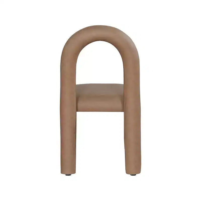 Sedia da pranzo Amari in pelle vegana, set da 2