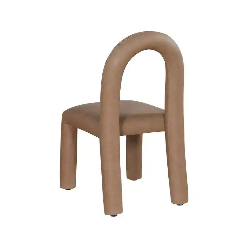 Sedia da pranzo Amari in pelle vegana, set da 2