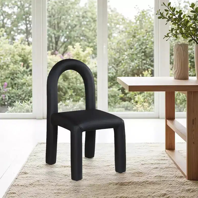 Sedia da pranzo Amari in pelle vegana, set da 2
