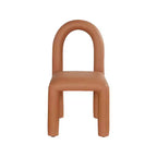 Sedia da pranzo Amari in pelle vegana, set da 2