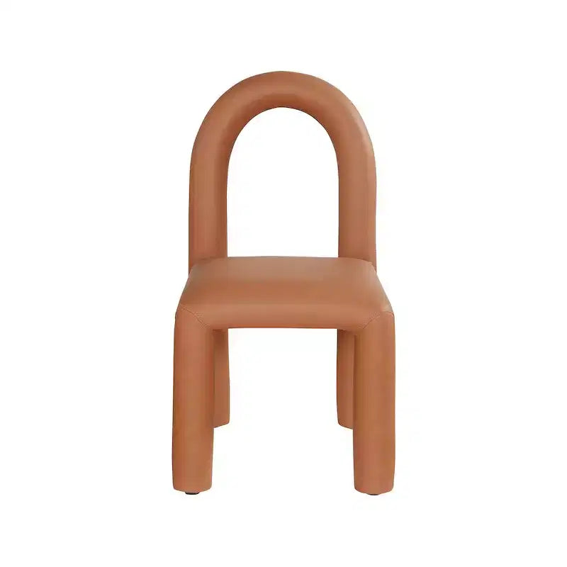 Sedia da pranzo Amari in pelle vegana, set da 2