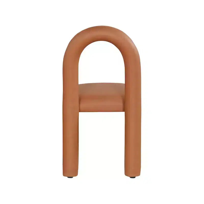 Sedia da pranzo Amari in pelle vegana, set da 2