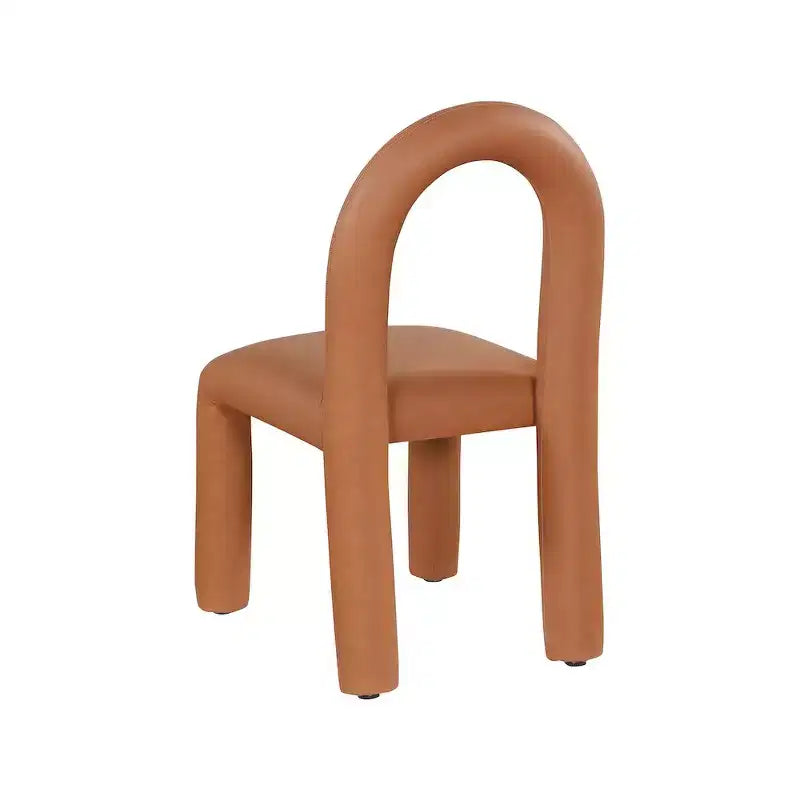 Sedia da pranzo Amari in pelle vegana, set da 2
