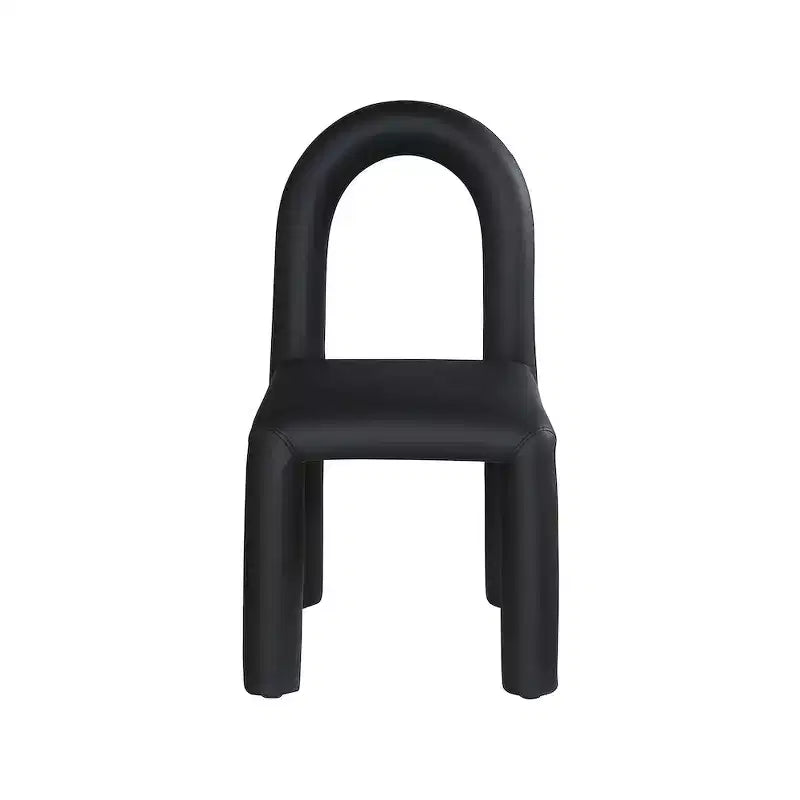 Sedia da pranzo Amari in pelle vegana, set da 2