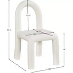 Sedia da pranzo Amari in pelle vegana, set da 2