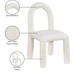Sedia da pranzo Amari in pelle vegana, set da 2