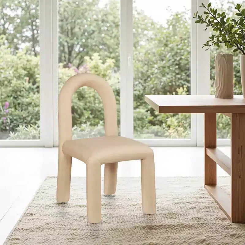 Sedia da pranzo Amari in pelle vegana, set da 2
