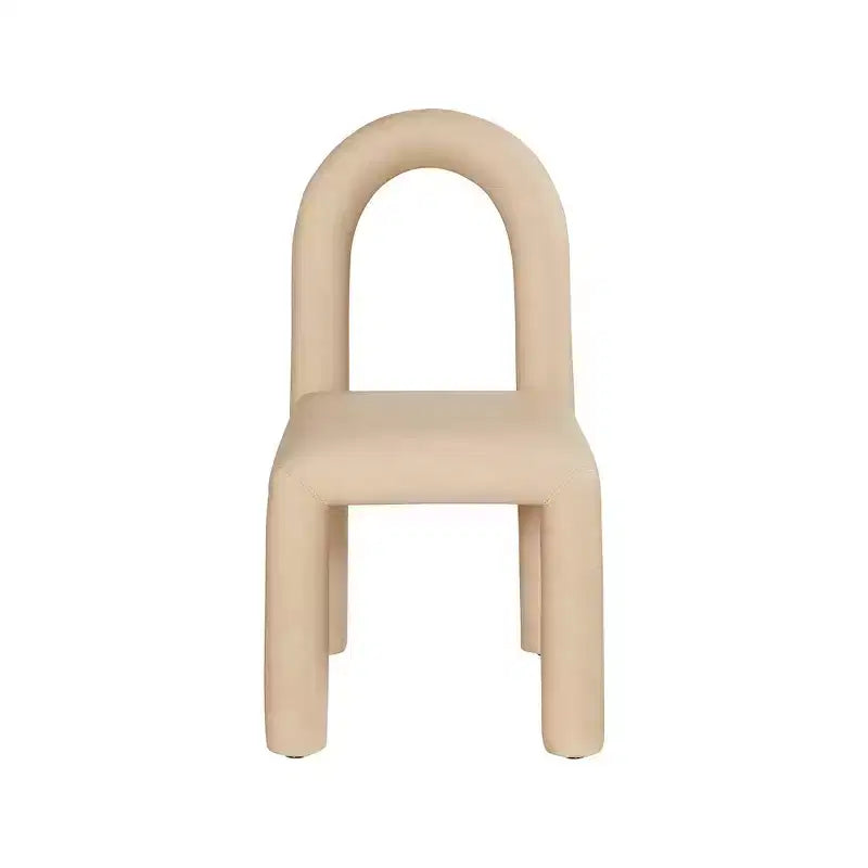Sedia da pranzo Amari in pelle vegana, set da 2