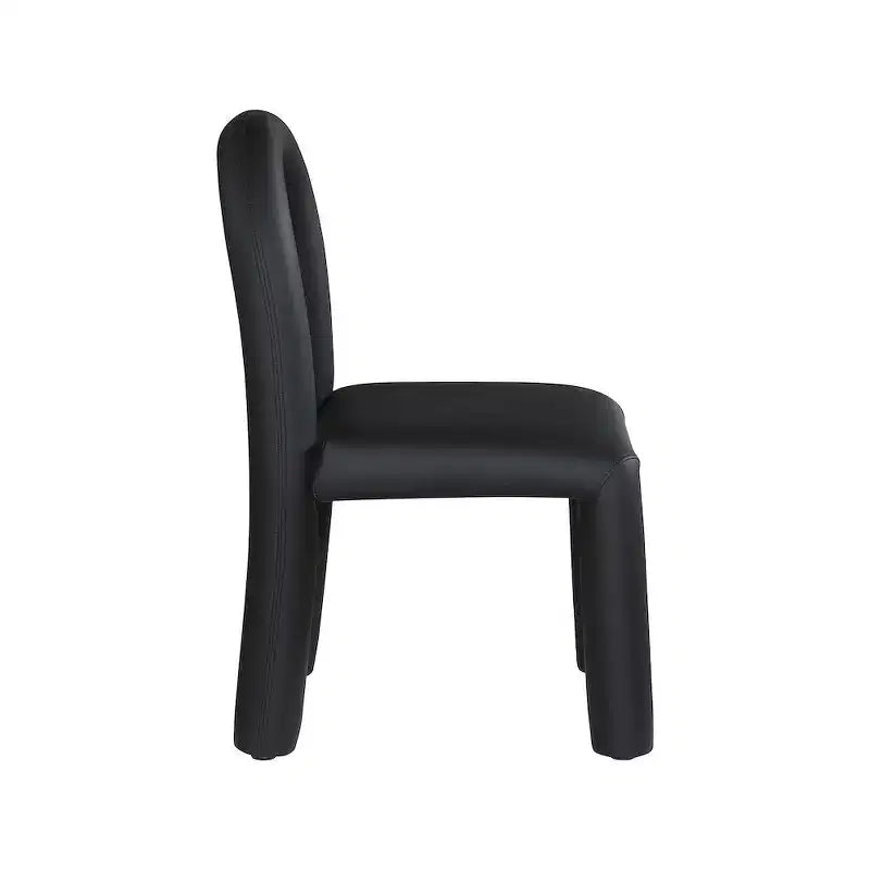 Sedia da pranzo Amari in pelle vegana, set da 2