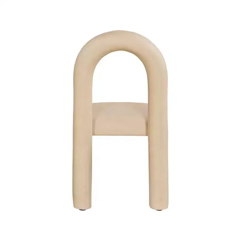 Sedia da pranzo Amari in pelle vegana, set da 2