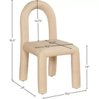 Sedia da pranzo Amari in pelle vegana, set da 2