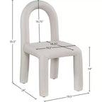 Sedia da pranzo Amari in pelle vegana, set da 2