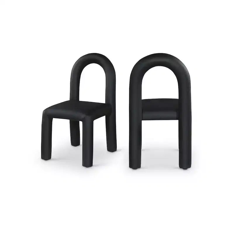 Meridian Furniture,Amari Vegan Leather Dining Chair, Set of 2
