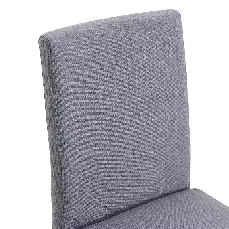 Set di 4 sedie da pranzo imbottite con gambe in metallo, moderno minimalista grigio