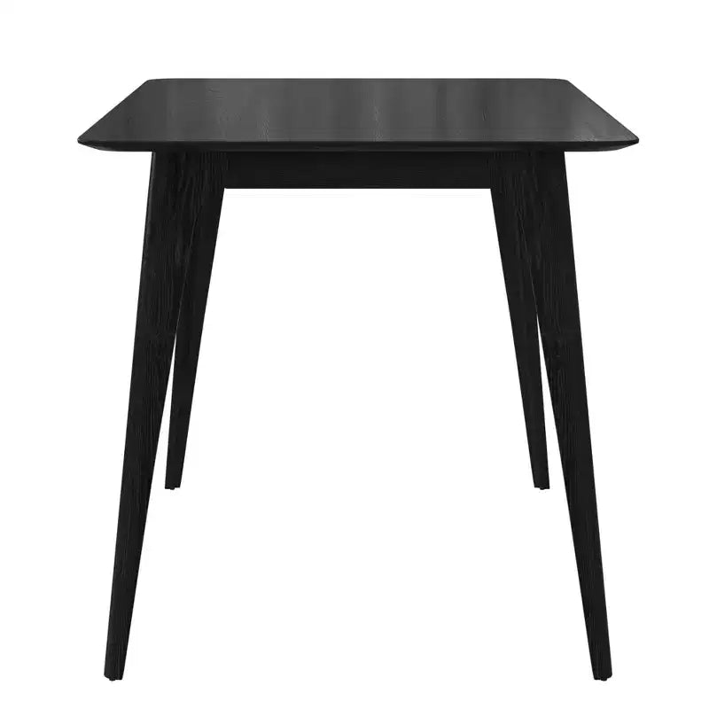 Tavolo da pranzo moderno da 120 cm con gambe in legno di caucciù, Tavolo da cucina con design minimalista, Tavolino per soggiorno, Sala da pranzo