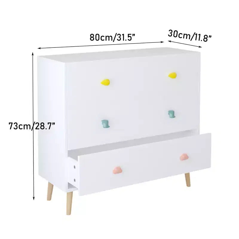 Comodini moderni con cassetti dal design colorato, cassettiere in legno per bambini, cassettiere per camera da letto, cameretta per bambini