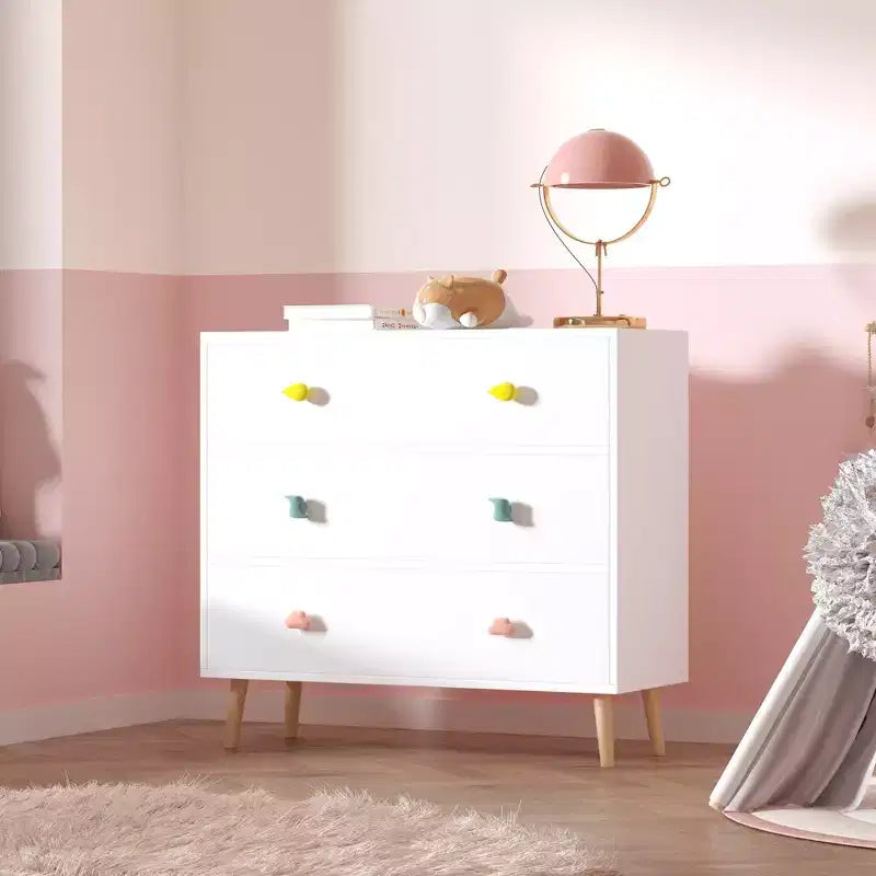 Comodini moderni con cassetti dal design colorato, cassettiere in legno per bambini, cassettiere per camera da letto, cameretta per bambini