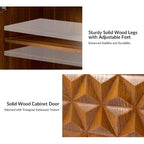 Mobiletto multiuso alto a 2 ante Lorenz 30 con ripiani regolabili, set da 2|ARTFUL LIVING DESIGNS-NOCE