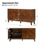 Obdulia Credenza a 60 Ante con Ripiani Regolabili|ARTFUL LIVING DESIGNS-NOCE