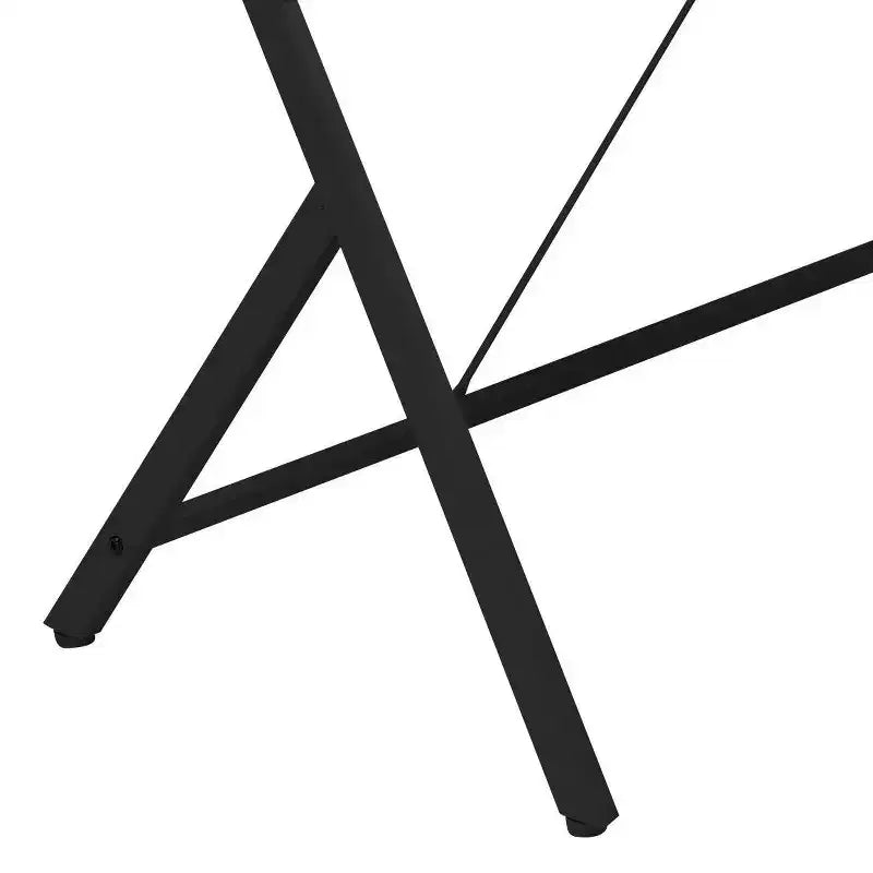 Scrivania a L Minimalista 62IN con Gambe Incrociate, Scrivania per Computer con Ampio Piano di Lavoro, Scrivania per Camera da Letto, Soggiorno, Ufficio
