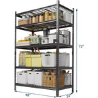 Scaffalatura da Garage Resistente a 5 Ripiani, Unità di Scaffalature Industriali in Metallo con Ripiani Regolabili, per Garage, Cucina, Dispensa, Magazzino