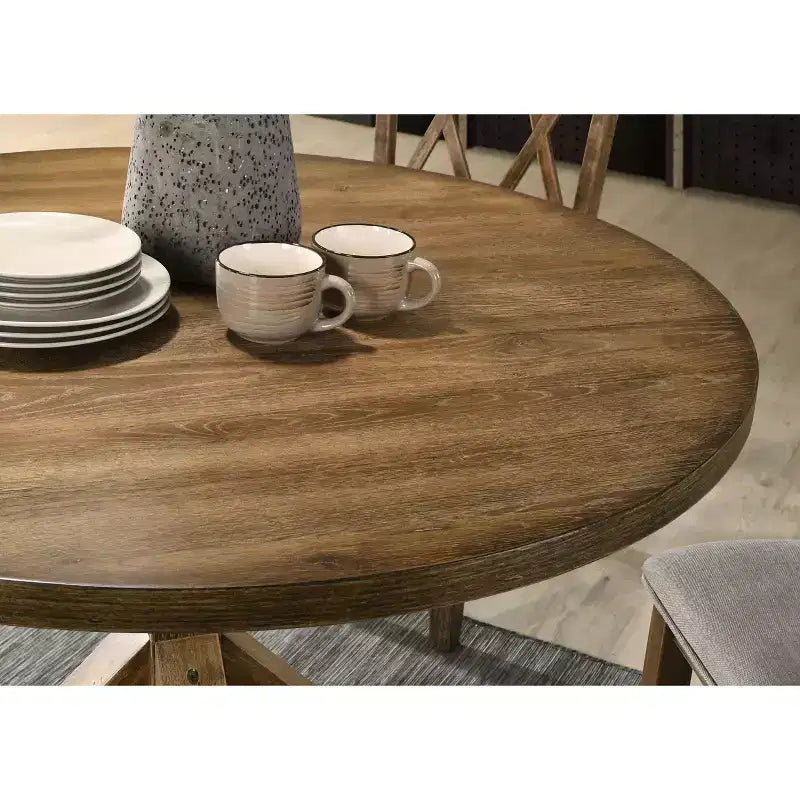 Tavolo da pranzo moderno da 47 pollici con piedistallo a croce per 4 persone, tavolo piccolo con piano pesante, tavolo da pranzo per sala da pranzo, soggiorno