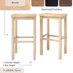 Sgabello Altezza Bar (76 cm) - Confezione da 2