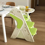 Sedia da pranzo multifunzione, sedia per bambini con cinture di sicurezza e un grande piatto estraibile