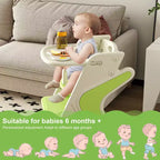 Sedia da pranzo multifunzione, sedia per bambini con cinture di sicurezza e un grande piatto estraibile