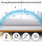Materasso in memory foam rinfrescante matrimoniale/king size con gel foam, materasso pieghevole per alleviare la pressione per casa, hotel