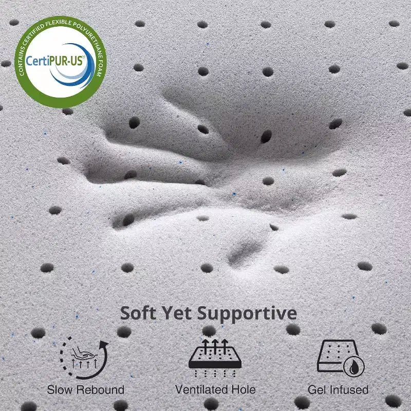 Materasso in memory foam rinfrescante matrimoniale/king size con gel foam, materasso pieghevole per alleviare la pressione per casa, hotel