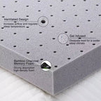 Materasso in memory foam rinfrescante matrimoniale/king size con gel foam, materasso pieghevole per alleviare la pressione per casa, hotel