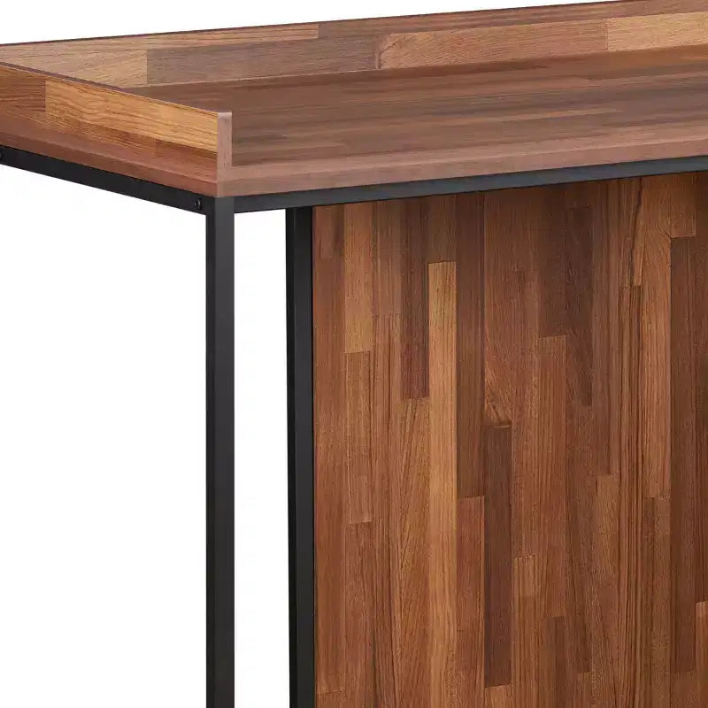 Scrivania rettangolare in metallo e legno Pampas Modern