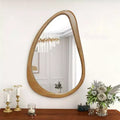 Okak Modern Irregular Decorative Wall Mirror for Entryway,Bathroom,Large Home Decor Vanity Mirror for Bedroom,Living Room