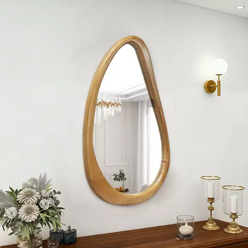 Specchio da parete decorativo moderno irregolare per ingresso, bagno, grande specchio da toilette per l'arredamento di casa, camera da letto, soggiorno