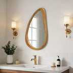 Specchio da parete decorativo moderno irregolare per ingresso, bagno, grande specchio da toilette per l'arredamento di casa, camera da letto, soggiorno