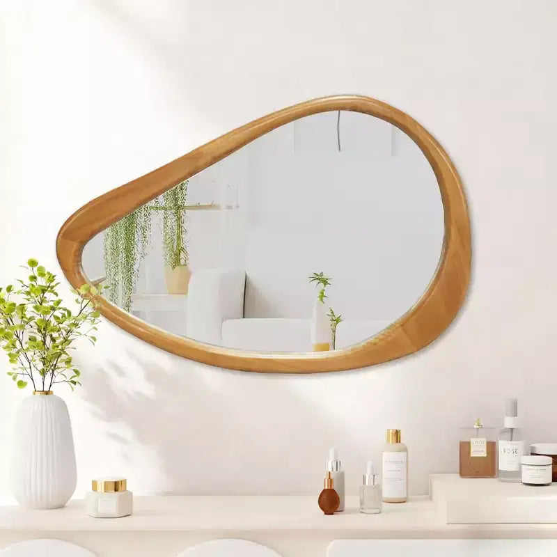 Specchio da parete decorativo moderno irregolare per ingresso, bagno, grande specchio da toilette per l'arredamento di casa, camera da letto, soggiorno