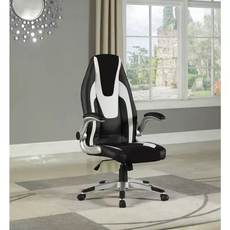 Sedia da computer ergonomica moderna bicolore regolabile