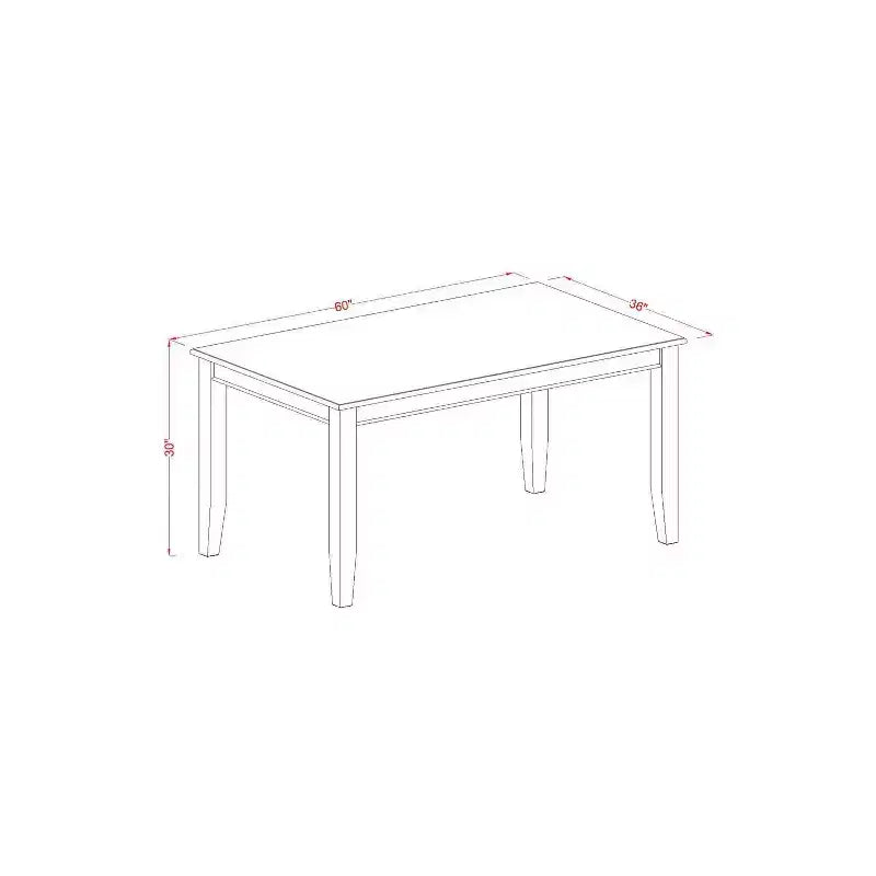 Set Sala da Pranzo Vittoriana - Tavolo Rettangolare e Sedie 7 Pezzi - Elegante Arredamento in Legno per la Casa