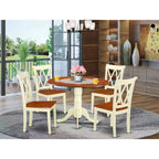 Set da pranzo rotondo 5 pezzi tavolo da 42 pollici e 4 sedie stile Southwestern