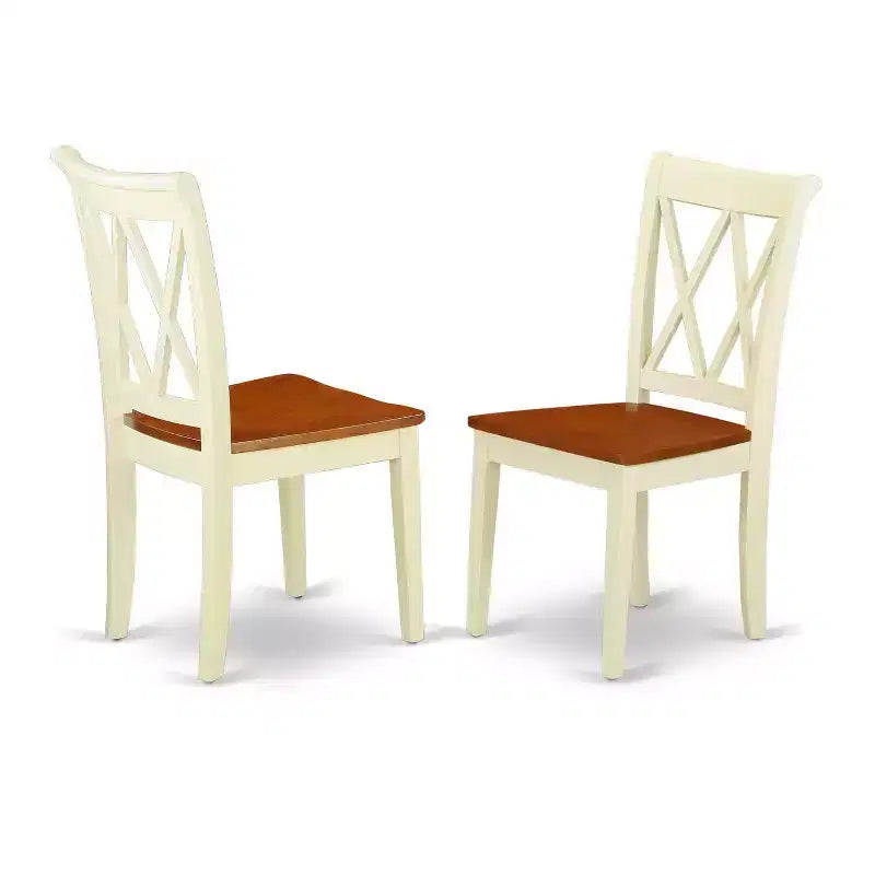 Set da pranzo rotondo 5 pezzi tavolo da 42 pollici e 4 sedie stile Southwestern