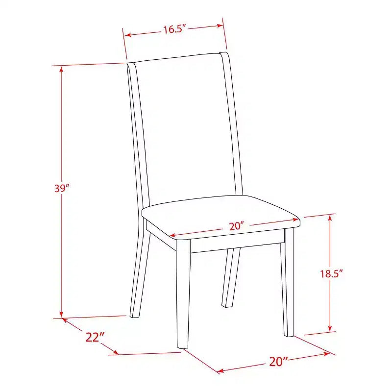 Tavolo da pranzo rotondo a 5 pezzi con piano in legno massello nero e ciliegio e 4 sedie imbottite