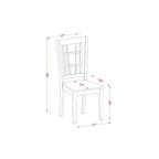 Tavolo da Pranzo Rotondo a 5 Pezzi con Piano in Legno Massello Finitura Lattemiele e Ciliegio con 4 Sedie