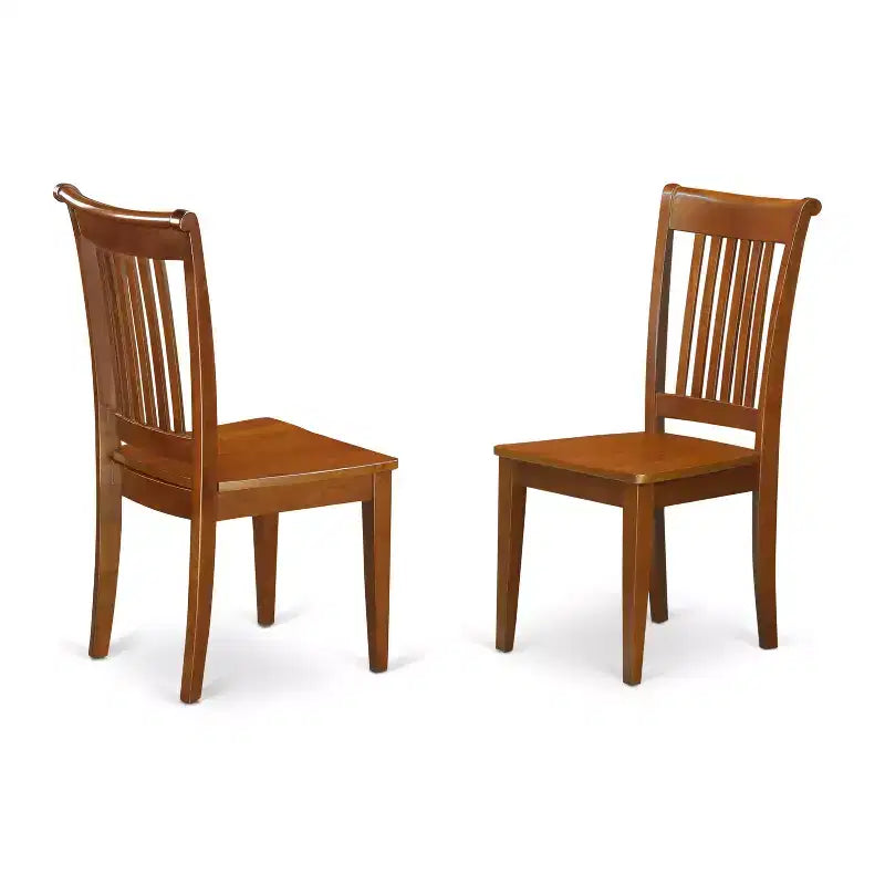 Set da tavolo da cucina con sedie - Set da tavolo da pranzo, allungabile, finitura marrone sella