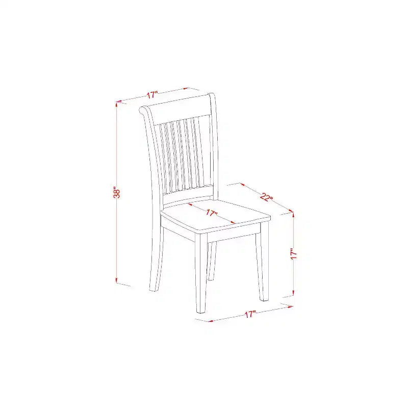 Set da tavolo da cucina con sedie - Set da tavolo da pranzo, allungabile, finitura marrone sella