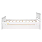 Letto singolo Luxystar con letto estraibile, testiera e pediera per camera da letto e camera degli ospiti