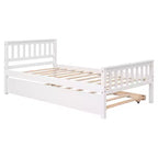 Letto singolo Luxystar con letto estraibile, testiera e pediera per camera da letto e camera degli ospiti
