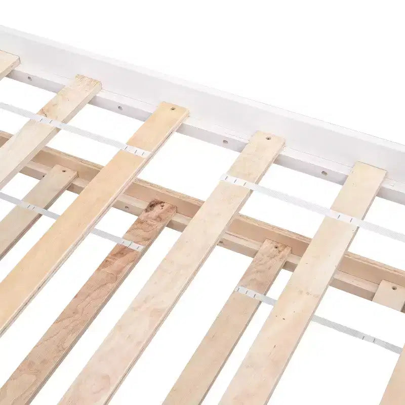 Letto singolo Luxystar con letto estraibile, testiera e pediera per camera da letto e camera degli ospiti