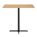 Piano del Tavolo Rettangolare per Interni Commerciali in Legno Massello Bennett di Flash Furniture con Base a X in Ghisa Antiruggine ad Altezza Bar 23.5 x 29.5